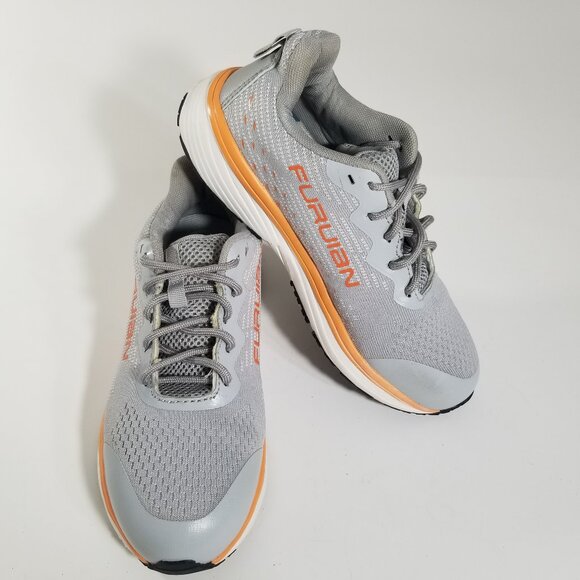 Furuian 7.5 Womens Steel Toe Tennis Shoe Trainer Activewear Athletic Shoes Gray - Picture 1 of 13